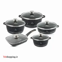 سرویس قابلمه گرانیتی لایف اسمایل مدل LIFEP7 شامل 10 پارچه